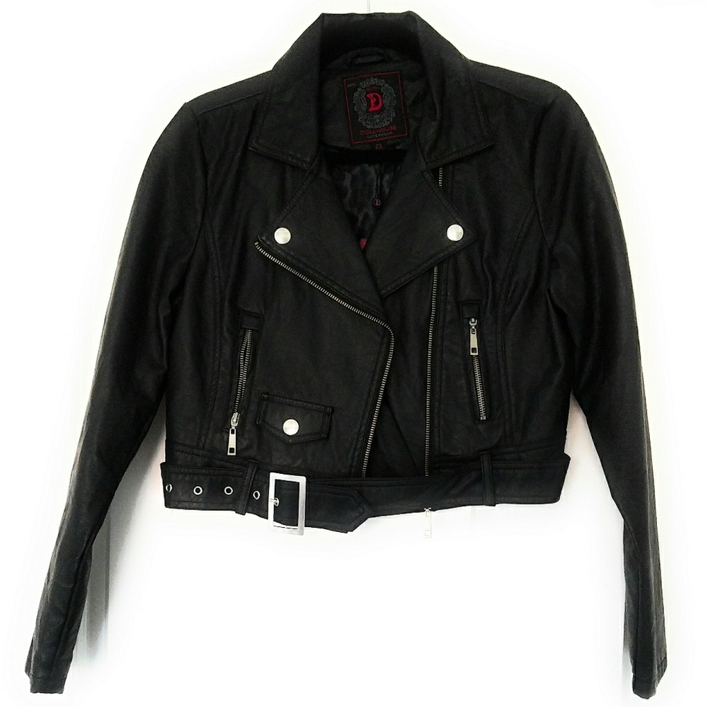 New Doll House Faux Leather Jacket Medium